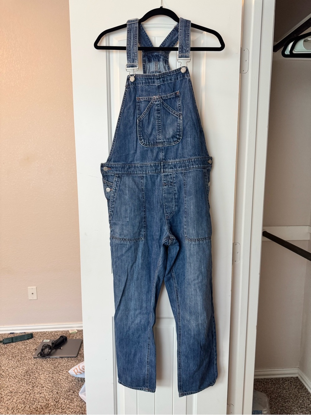 GAP Denim Overalls in Medium Blue